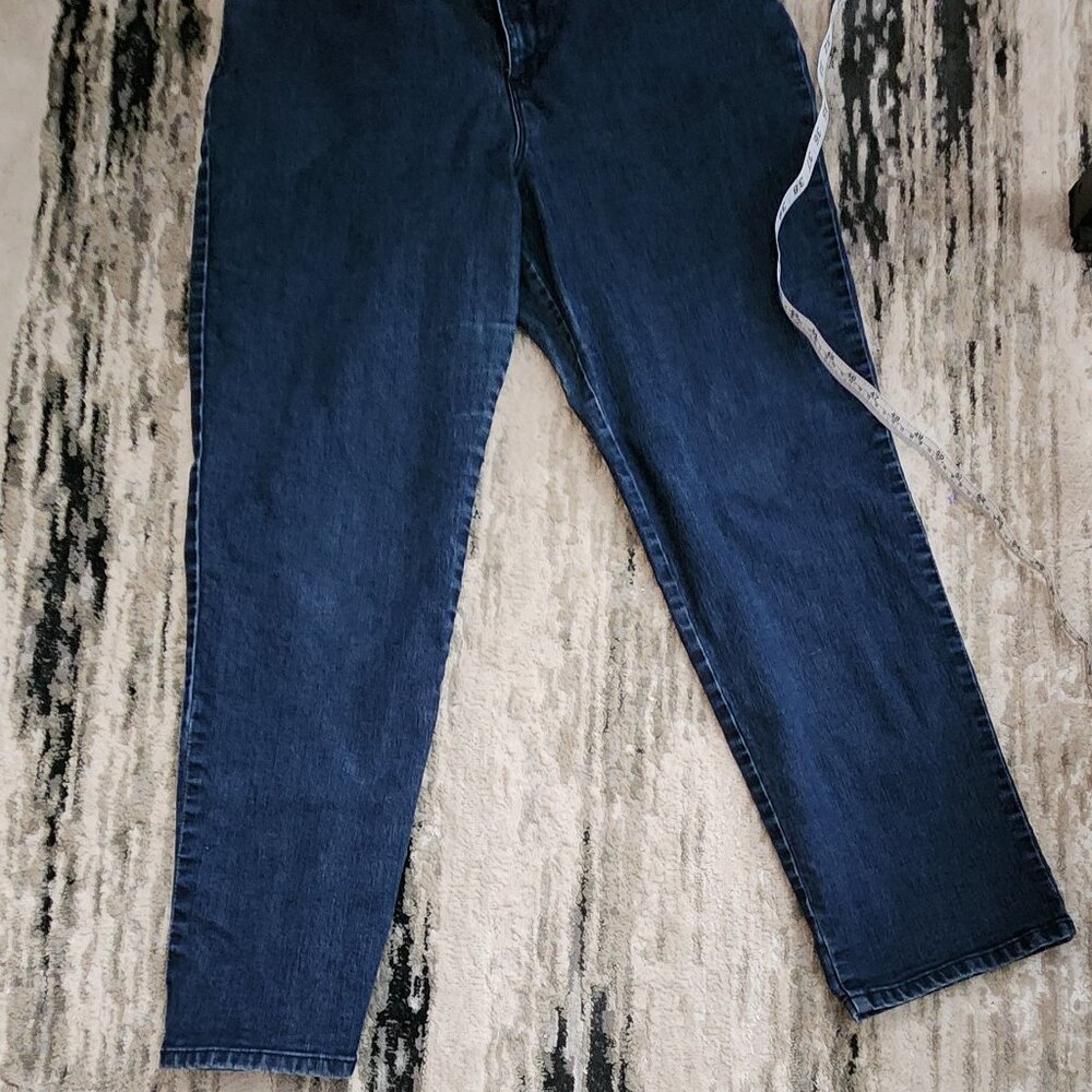 Preowned Gloria Vanderbilt Women's Straight Leg Jeans Size 16M Blue High Rise #A